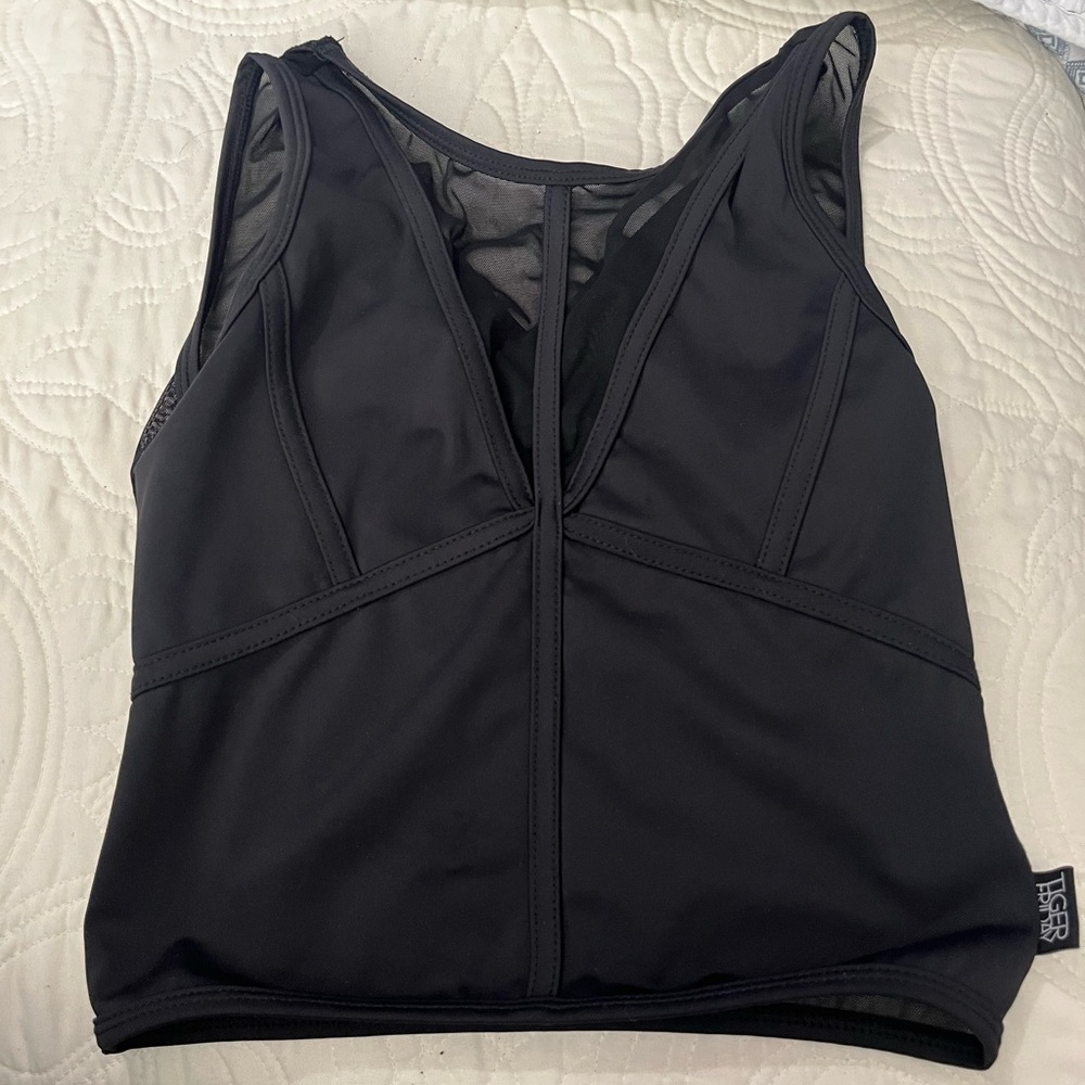 Black Women's Tiger Friday Tank Top - Sleeveless V-Neck Performance Tank